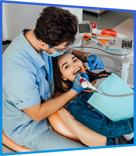 Dentist explaining treatment plan